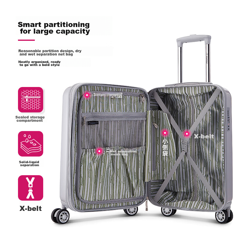 Diplomat 24-Inch Expandable Luggage Suitcase with Wheels And Password Lock for M...