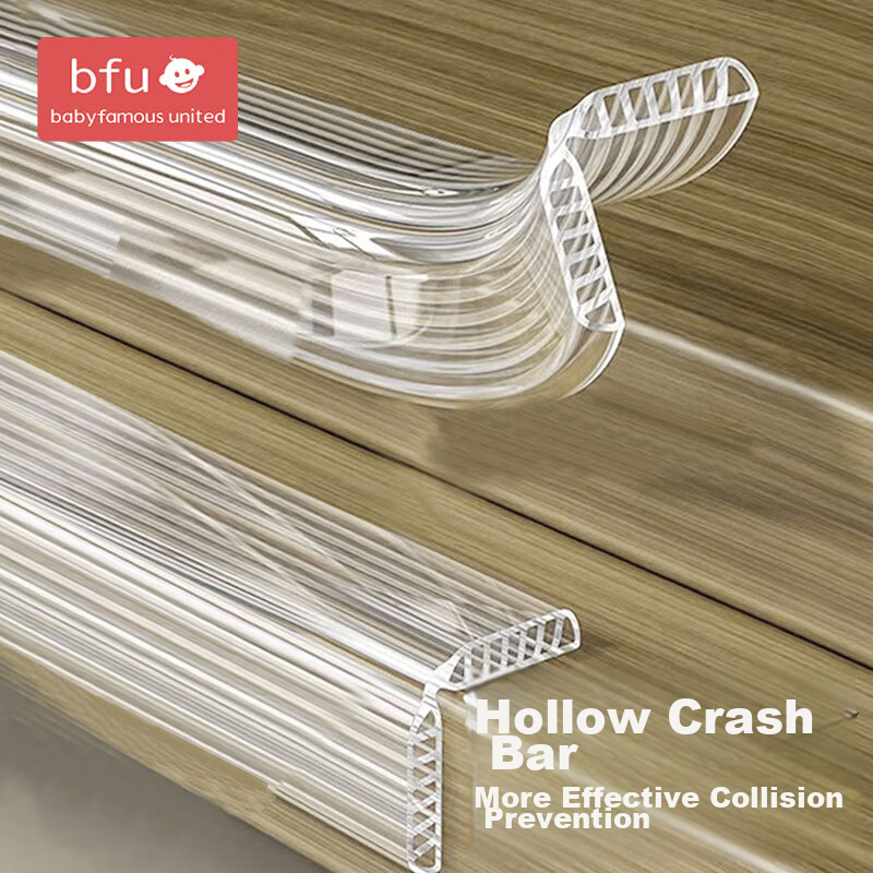 BFU Hollow Transparent Anti-Collision Strip, Acrylic Gel, for Home Use, Children...