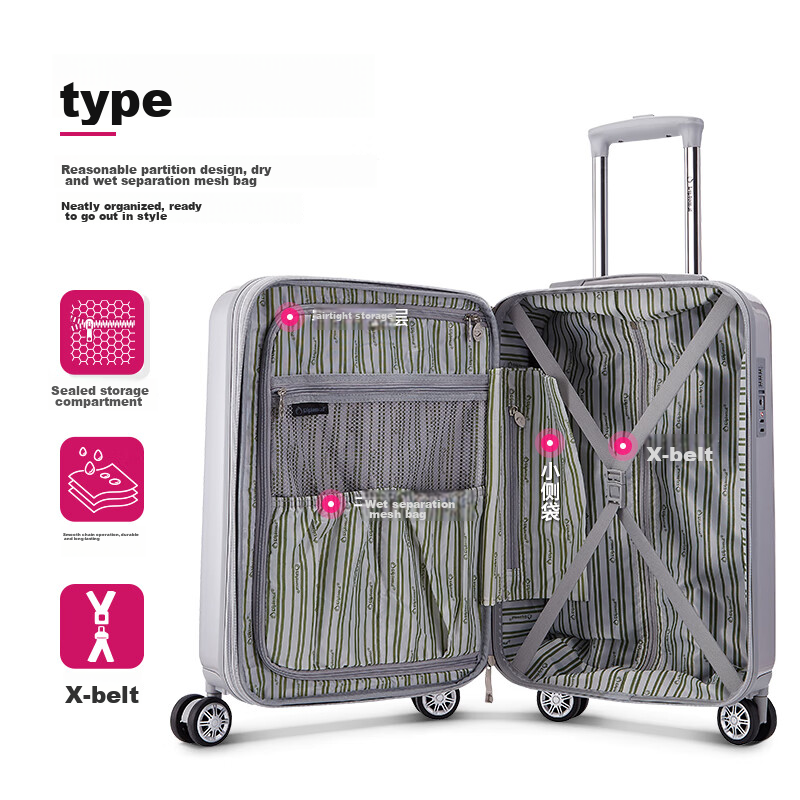 Diplomat 20-Inch Expandable Luggage Suitcase, Carry-On Trolley Case, Travel Suit...