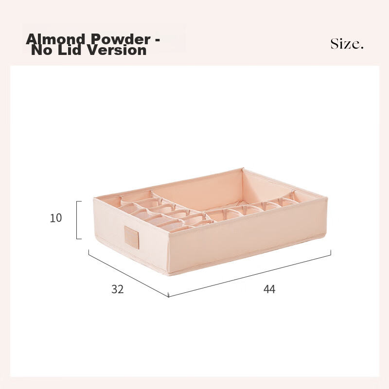 EACHY Underwear Storage Box, Socks, Home Fabric Underwear Drawer-Style Three-In...