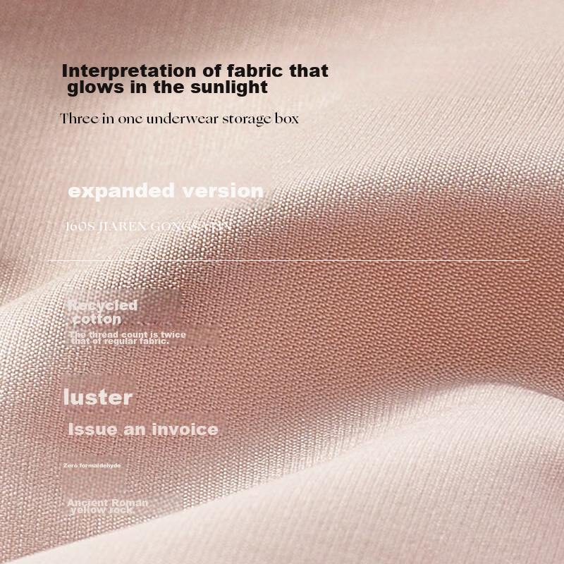 EACHY Underwear Storage Box, Socks, Home Fabric Underwear Drawer-Style Three-In...