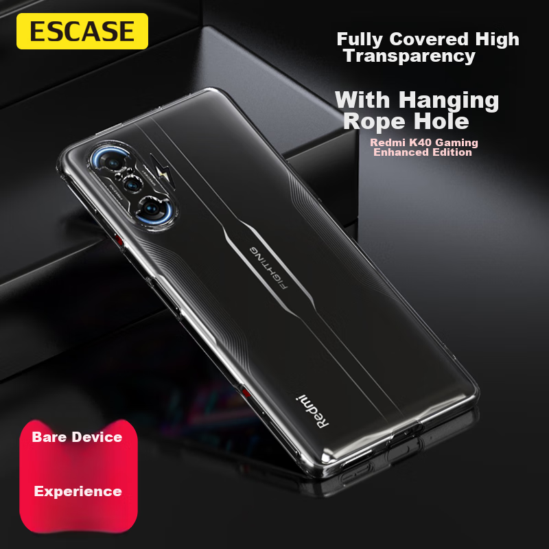 ESCASE Redmi K40 Gaming Enhanced Edition Phone Case, Shockproof Full Coverage/so...