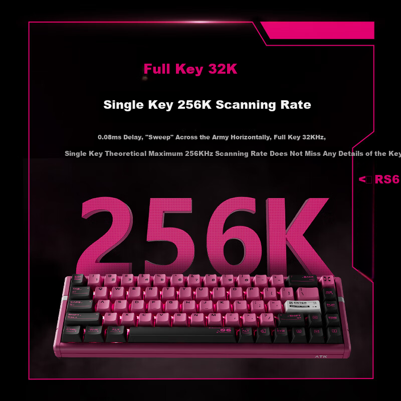 ATK RS6 Magnetic Axis Keyboard Customized E-sports Mechanical Keyboard Wired Hot...