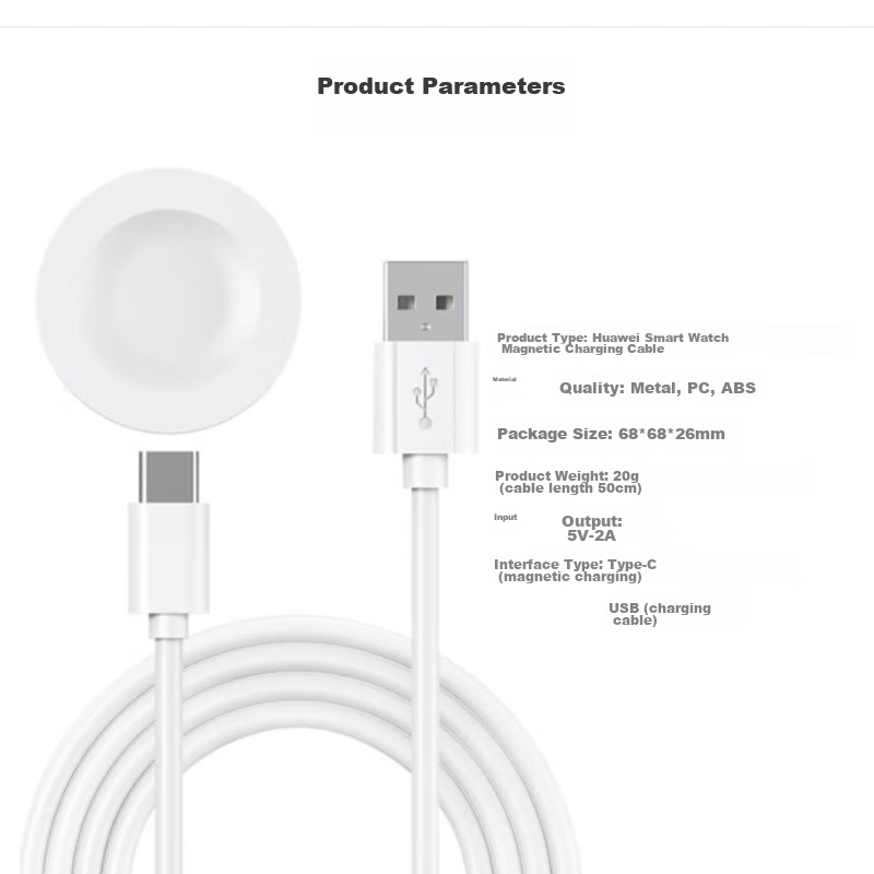 ESCASE Huawei Watch Charger Magnetic, Compatible with Huawei WatchFit4/4Pro/GT5/...