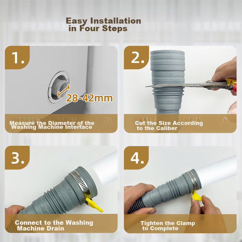 Naxiannv Fully Automatic Impeller Washing Machine Drainage Pipe Extension, Washi...