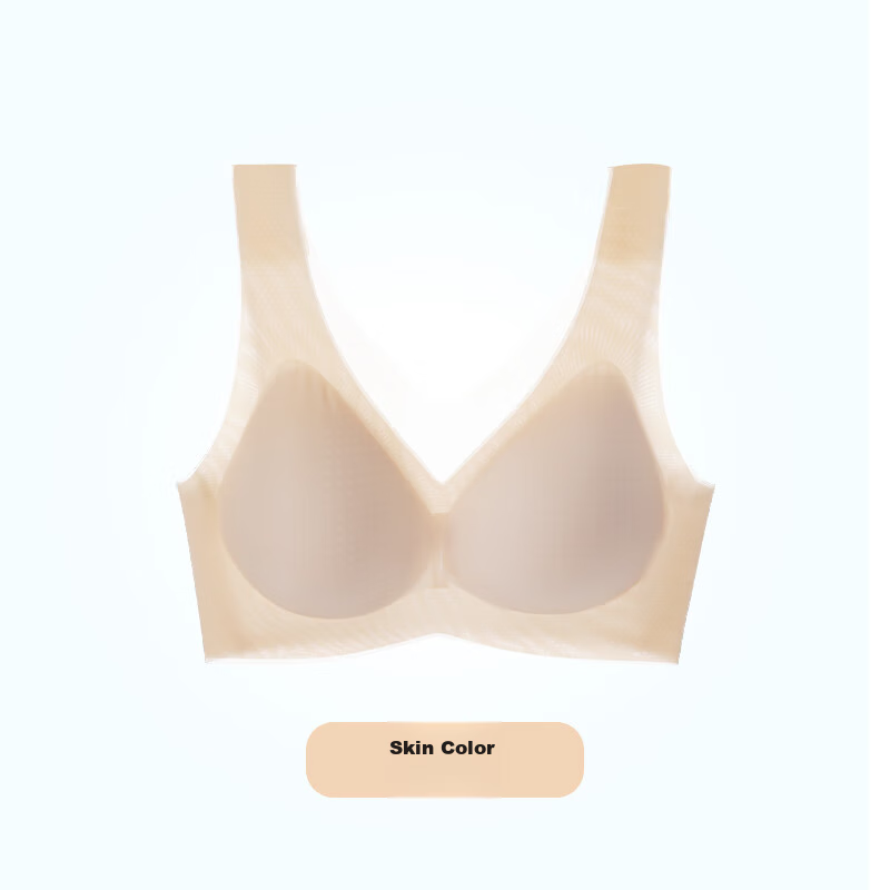 Ordifen Women's Cooling Ice Silk Bra, Seamless, Wireless, Breathable, Thin, Push...