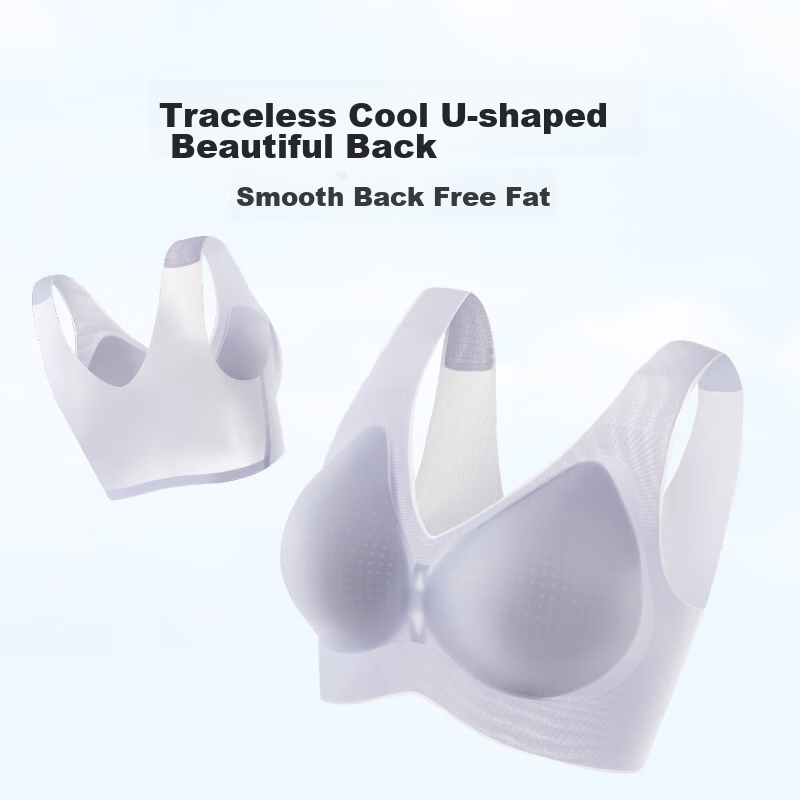 Ordifen Women's Cooling Ice Silk Bra, Seamless, Wireless, Breathable, Thin, Push...