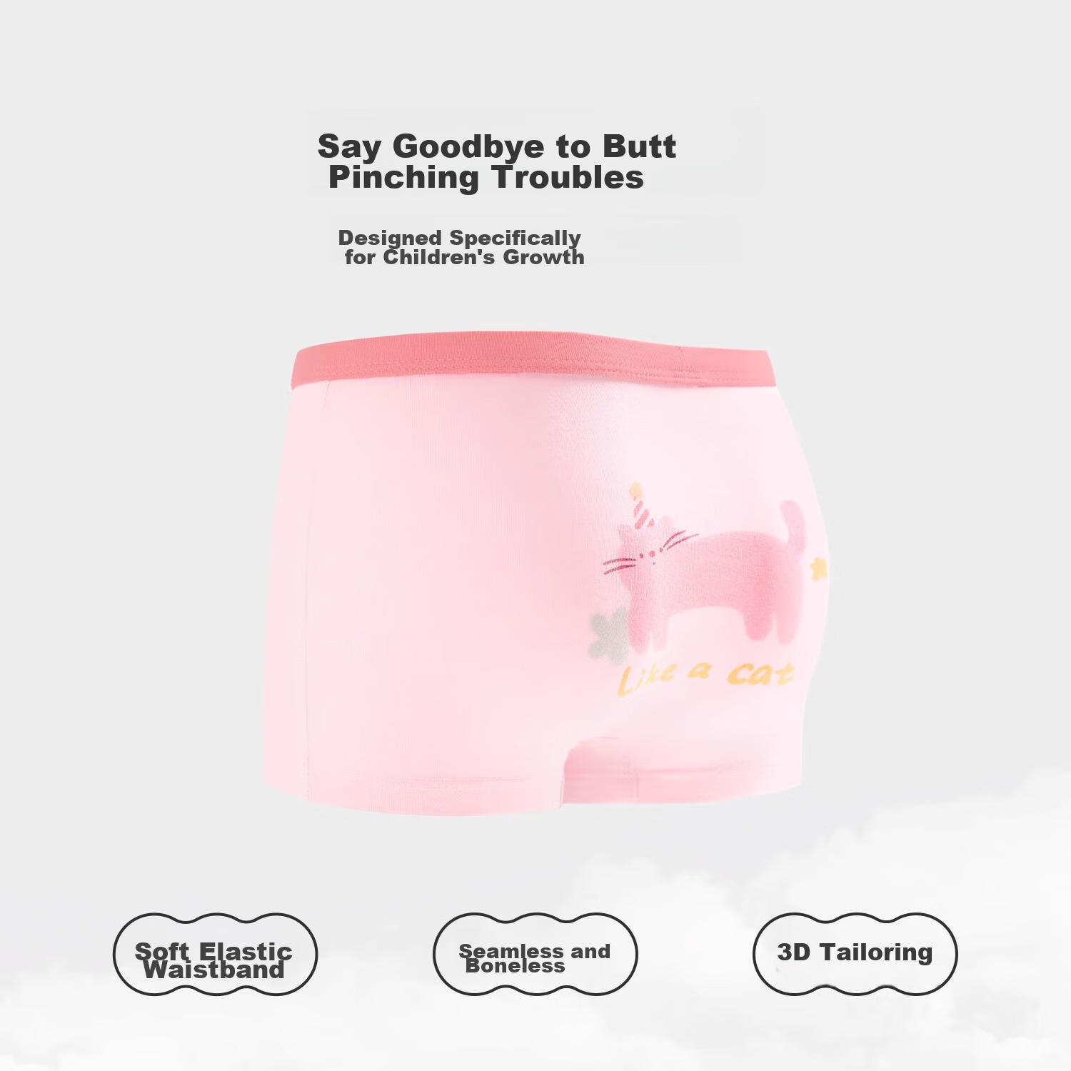 Niduoxiong Girls' Boxer Briefs, Children's Pure Cotton Shorts, Girls' Mid to Big...