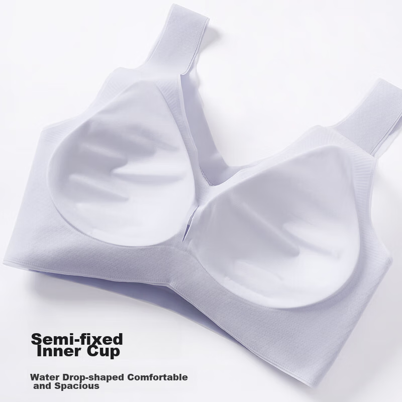 Ordifen Women's Cooling Ice Silk Bra, Seamless, Wireless, Breathable, Thin, Push...