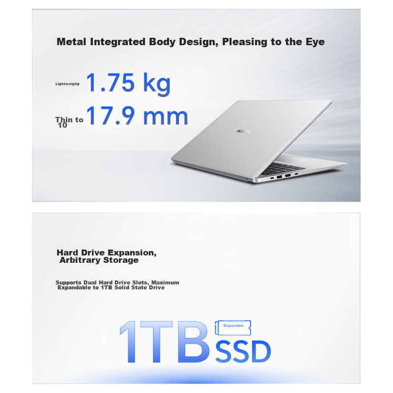 Honor Notebook X16 Plus Ryzen Edition, AI All-Round Lightweight Laptop, High-Per...