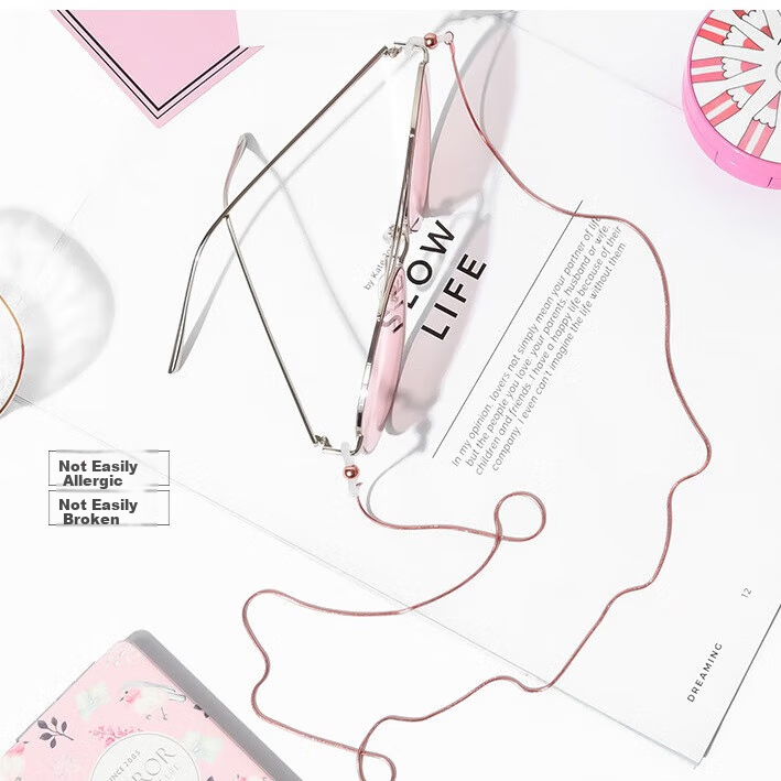 HB Glasses Chain Sunglasses Titanium Steel Hanging Chain Non-fading Chain Neck H...