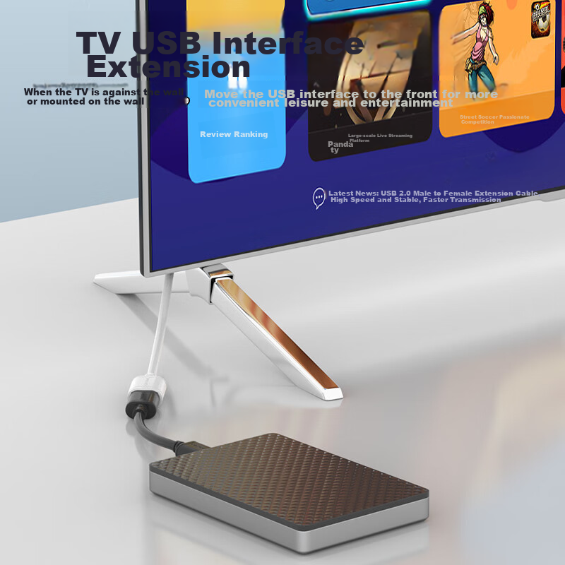 Akihabara High-Speed USB Extension Cable, Male to Female, AM/AF High-Speed Data...