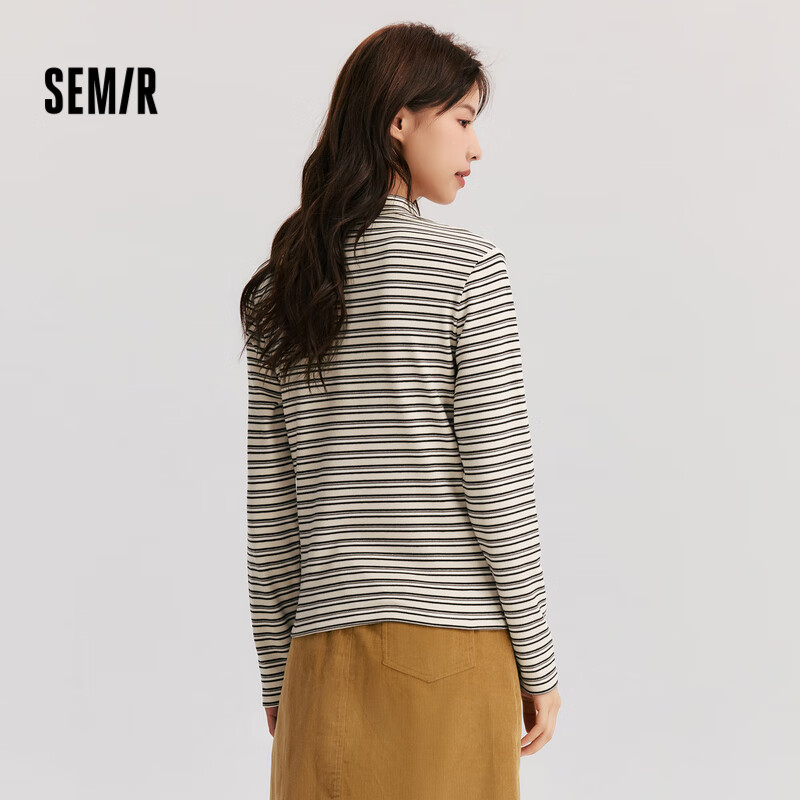 Semir Women's Long-Sleeve T-Shirt, Slim Fit, Slightly Stretchy, Brushed Vintage...