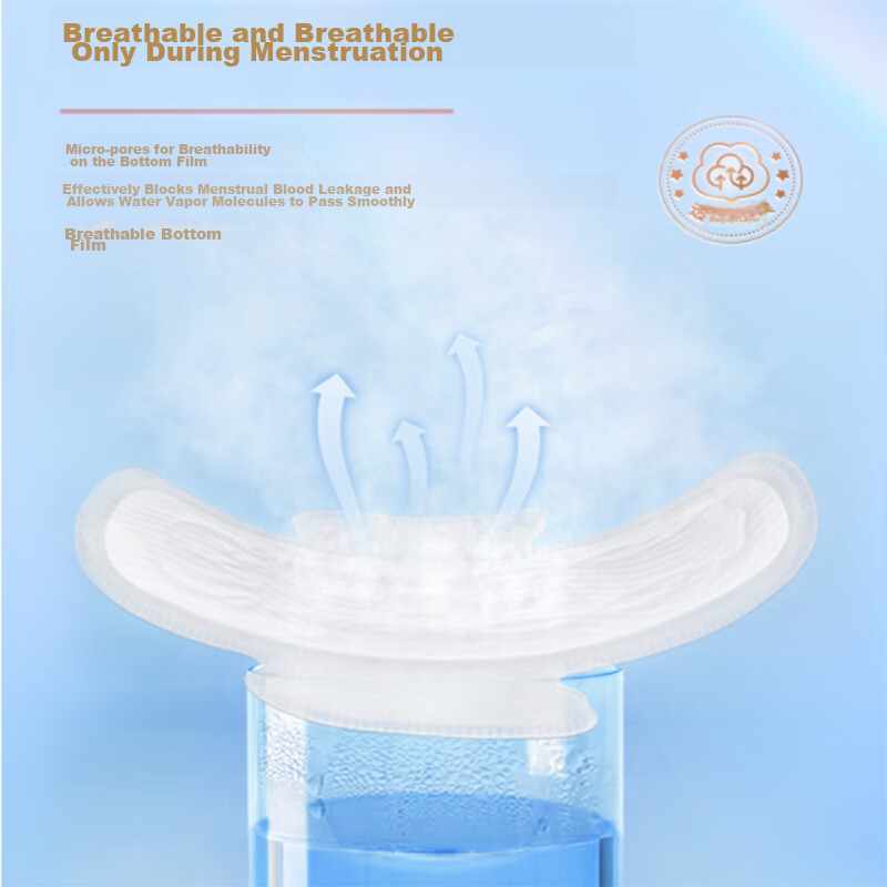 SPACE 7 Girls' Ultra-Thin 100% Pure Cotton Daytime Sanitary Napkins Set, 40 Piec...