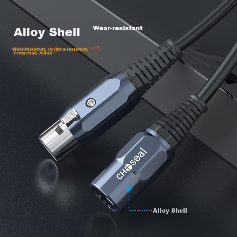 Akihabara (CHOSEAL) XLR Male to Female Audio Cable, Karaoke Live Streaming Micro...