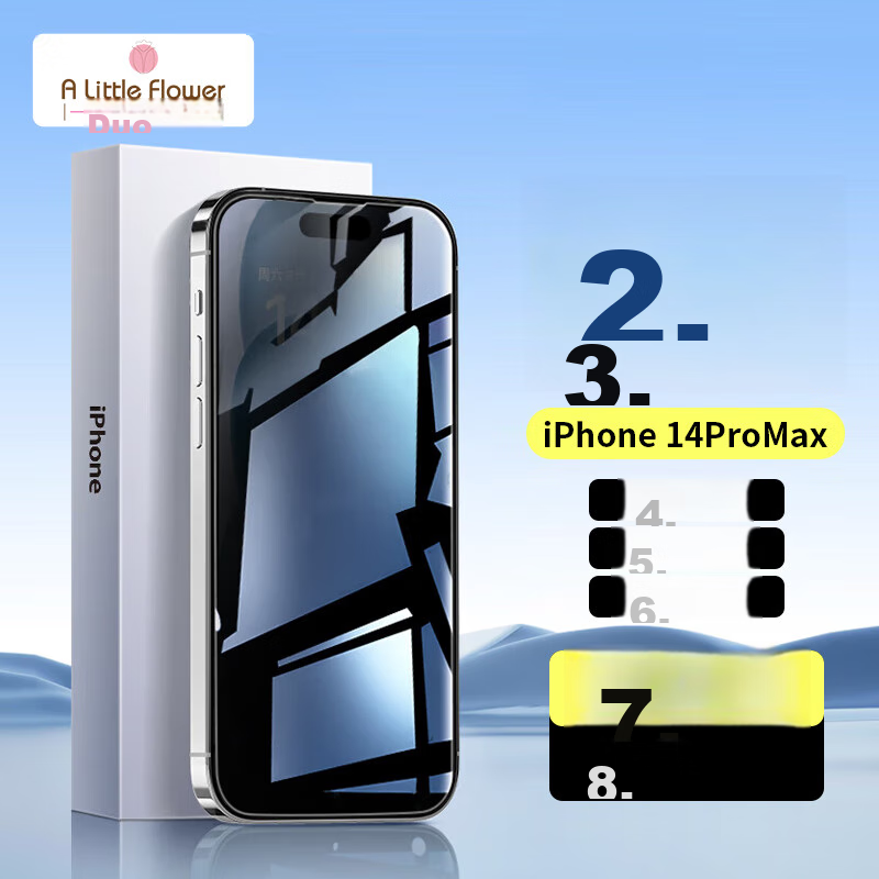 ALittleFlower Privacy Screen Protector for Apple IPhone 14 Pro Max, Anti-Peeping...