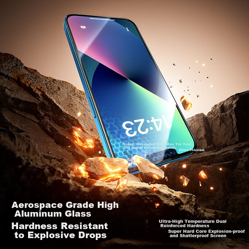 SmartDevil Tempered Glass Screen Protector for iPhone 14 Plus/13 Pro Max, High D...