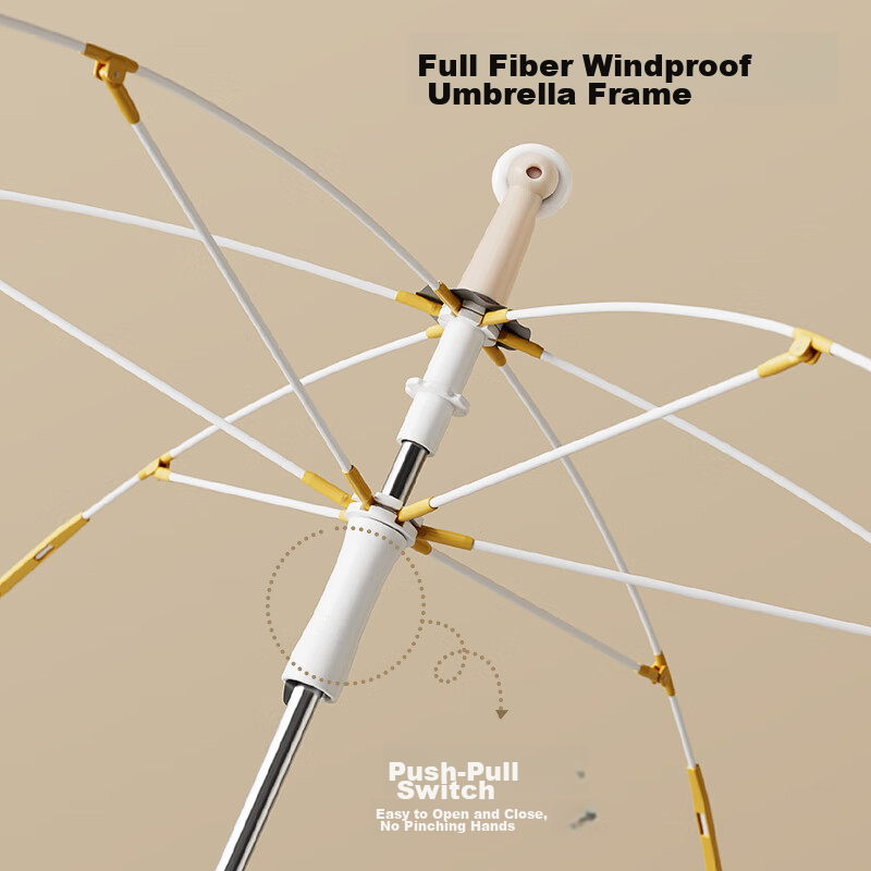 Qimai Children's Umbrella, Safe Rounded Sun Umbrella, Sunshade Umbrella, UV Prot...