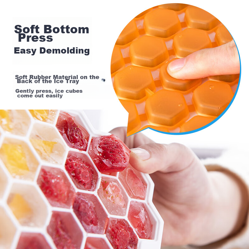 Suncojia Ice Cube Mold, Ice Making Tool, Ice Tray for Home Use, Ice Cube Maker,...