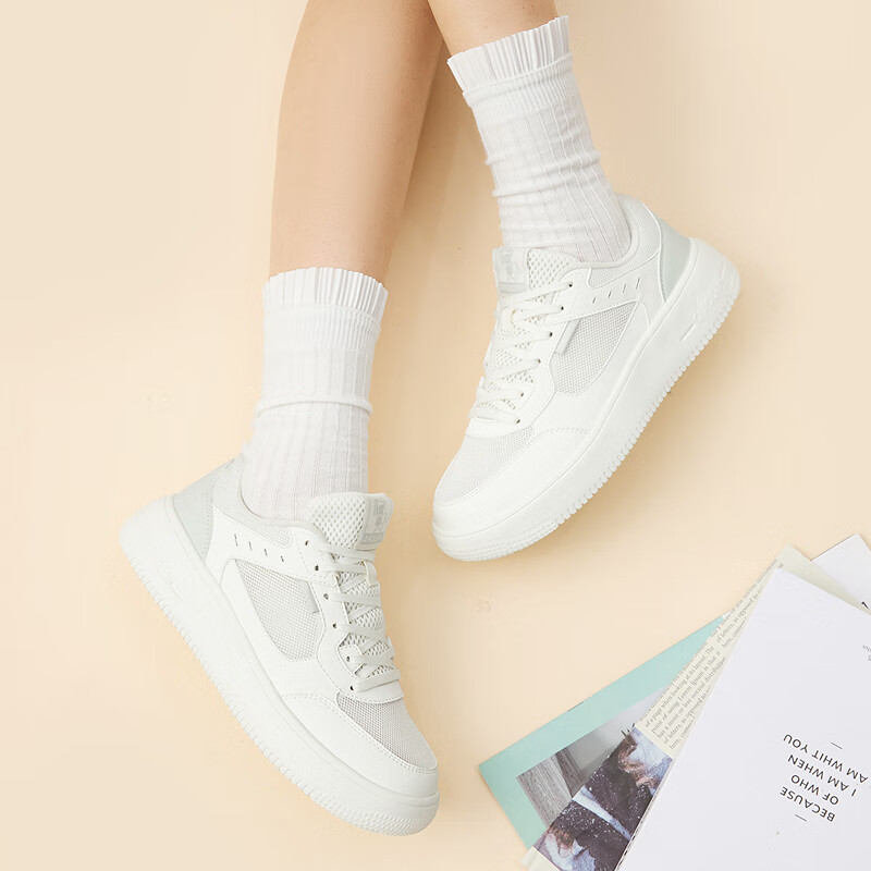 Jordan Women's Mesh Breathable White Shoes for Summer, Lightweight and Trendy Ca...