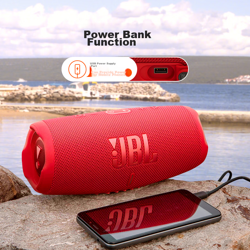 JBL CHARGE5 Impact Wave 5th Generation, Portable Bluetooth Speaker + Subwoofer,...