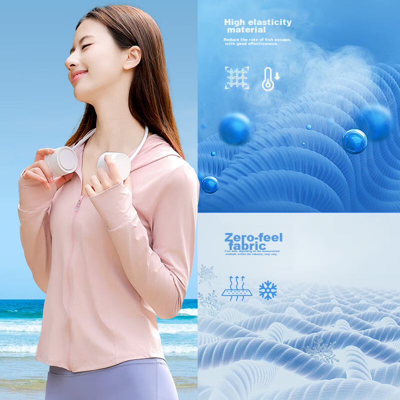 Ousen Sun Protection Clothing for Women, Spring And Summer Ice Silk Sun Protecti...