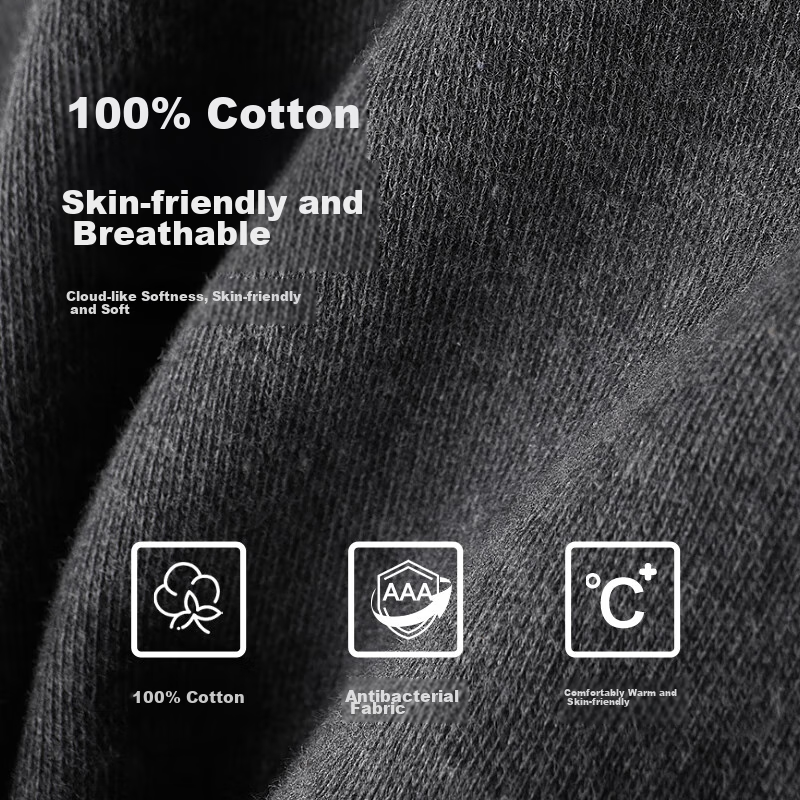 SEPTWOLVES [Pure Cotton Antibacterial] Thermal Underwear for Men, Autumn And Win...