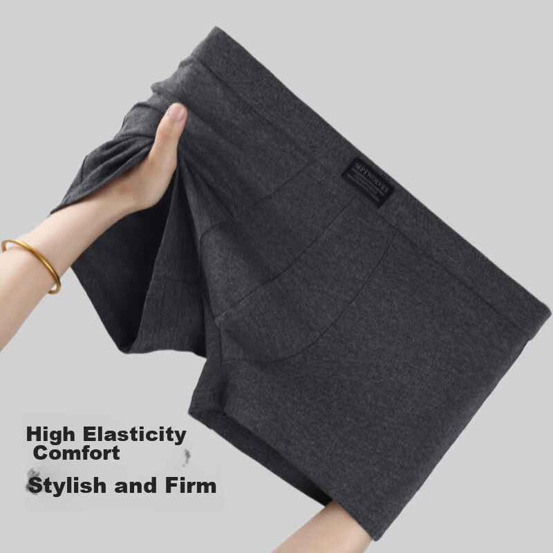 SEPTWOLVES Men's Cotton-Spandex Underwear, Antibacterial Boxer Briefs, 3-Pack