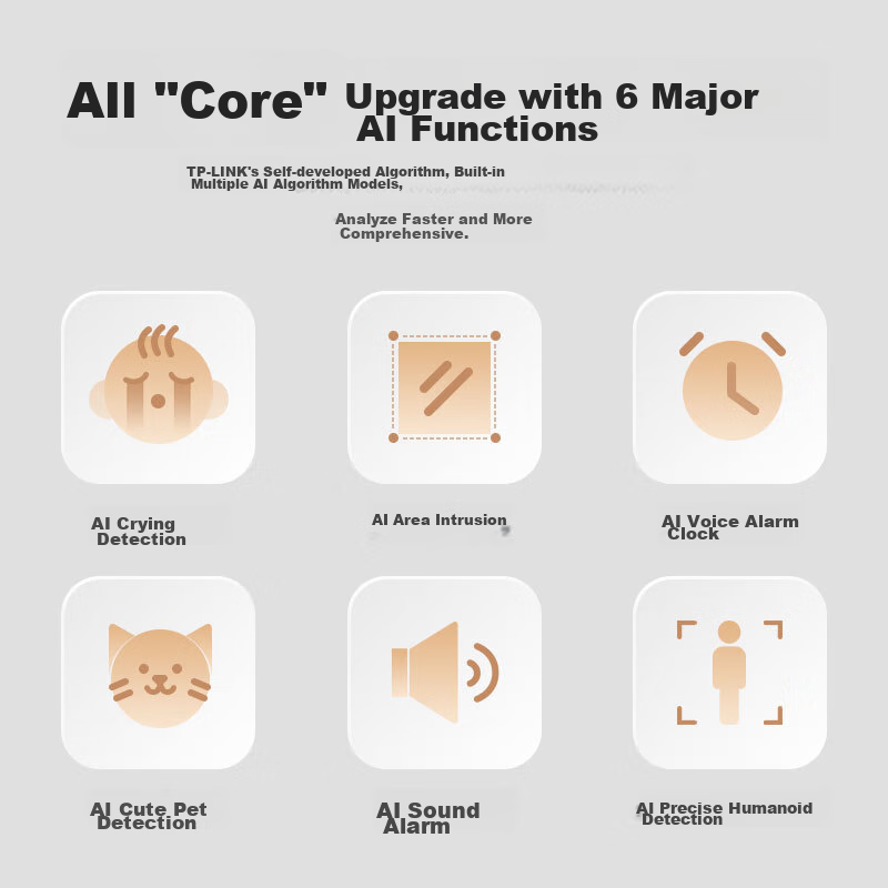 TP-LINK 5 Million Pixel 3K Full-Color Smart Camera, Wireless Home Surveillance 3...