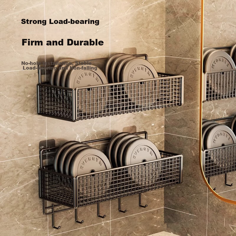 PINYU Bathroom Storage Shelf Toilet Bathroom Rack Wall-mounted Storage Rack Punc...