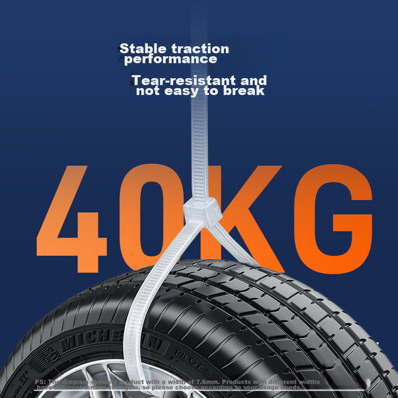 Shanze Self-Locking Nylon Cable Ties, Small Size National Standard 2.5*200mm, fo...