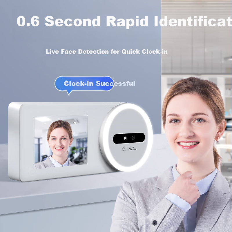 Enterprise WeChat Attendance Machine ZKTeco Attendance Machine ZK-F3, Time Clock...