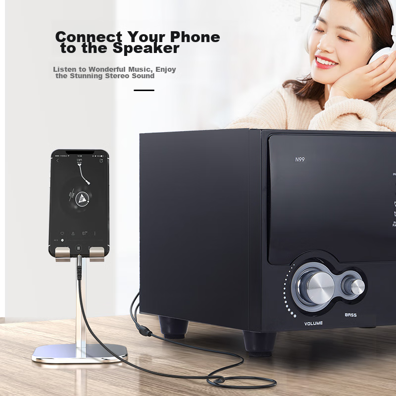 Akihabara (CHOSEAL) 3.5mm to Dual RCA Audio Cable, Aluminum Alloy Shell, One-To...