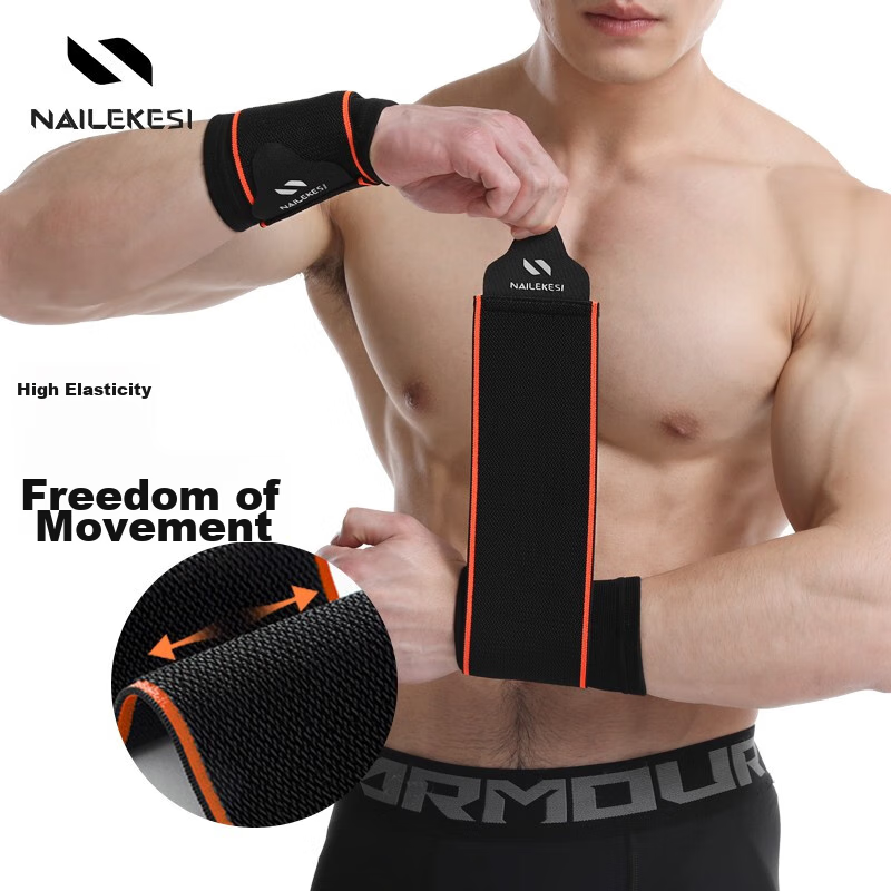 Nailikesi Fitness Wrist Support Brace for Badminton, Push-Ups, Basketball, TFCC...