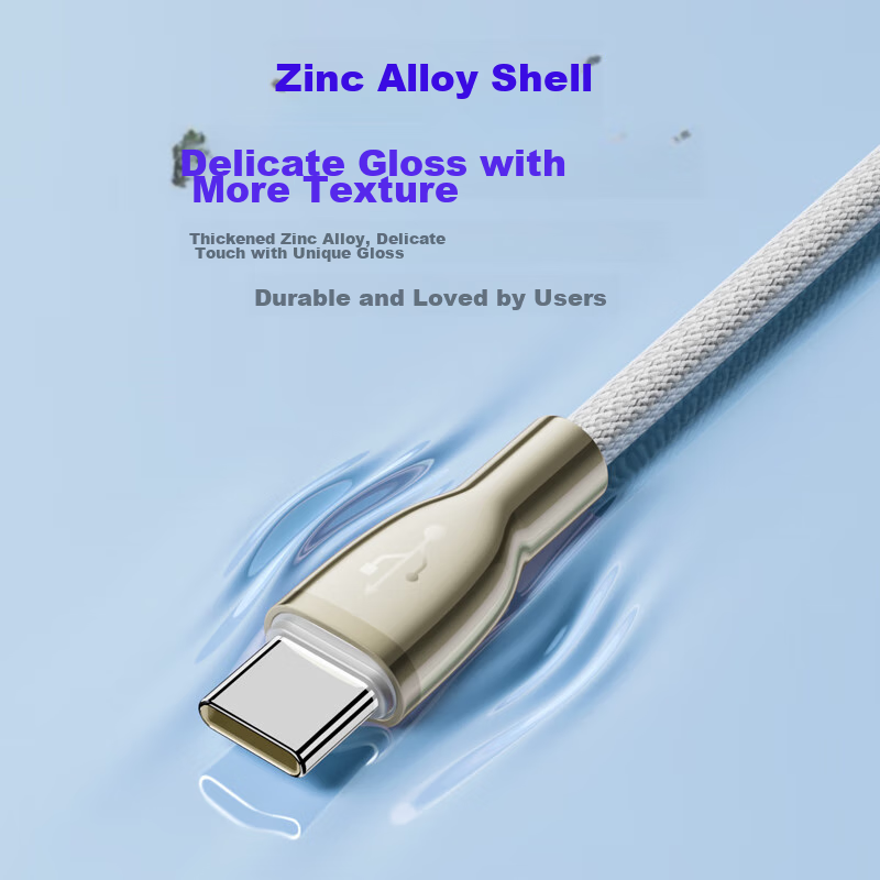 Pisen Dual-Head Type-C Data Cable, PD60W Fast Charging Car Charger, Braided Univ...