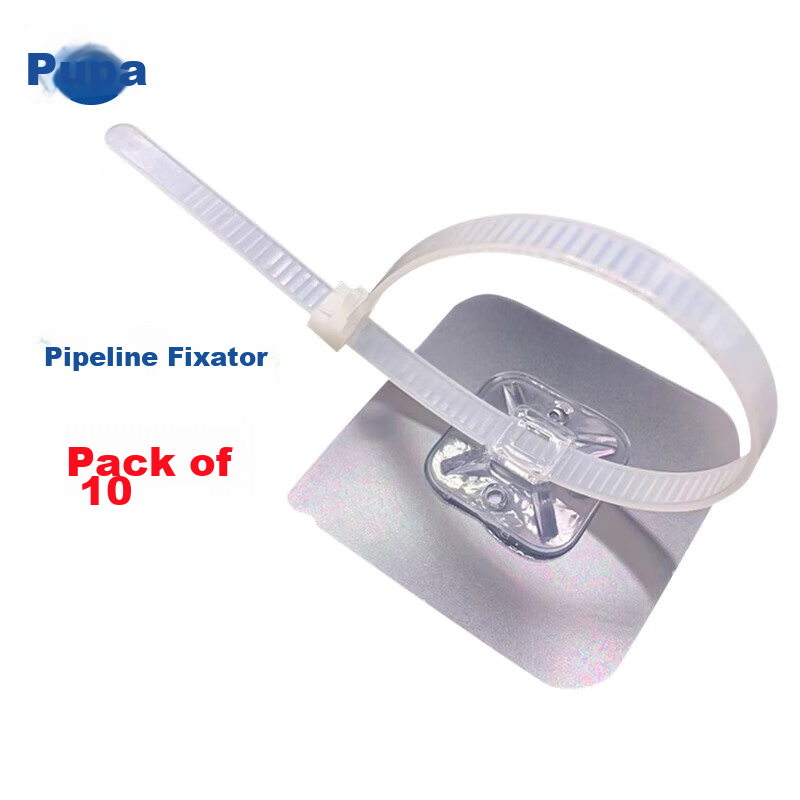 Purpai Drain Pipe Fixing Clip, No Drilling Required, Zip Tie Clip, for Gas Pipe,...