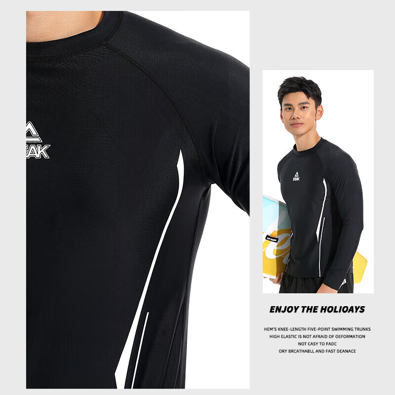 PEAK Swimming Suit for Men, Professional Quick-Dry Breathable Sports Long-Sleeve...