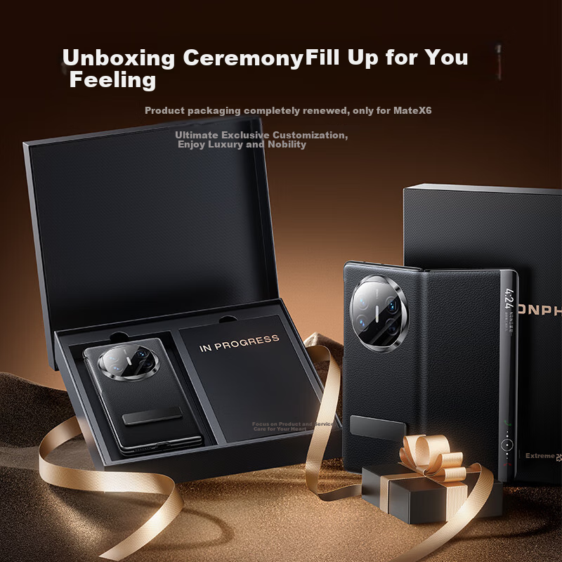 Mofi [Top-Grain Genuine Leather | Rotating Stand] Phone Case for Huawei Mate X6,...