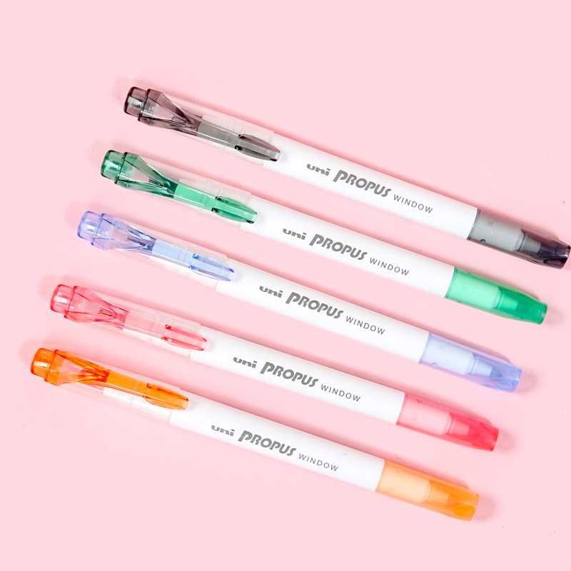 Mitsubishi (Uni) Dual-Tip Highlighter Pen, Student Homework Journal Drawing Mark...