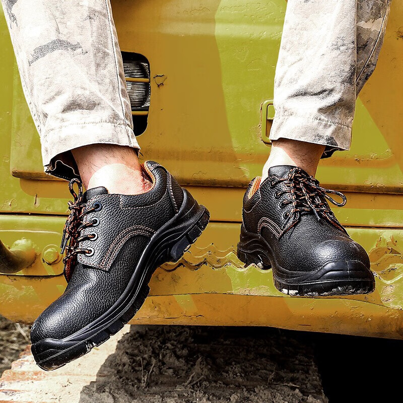 Qiangren Safety Shoes for Men, Anti-Smashing, Puncture-Resistant, Anti-Static, L...