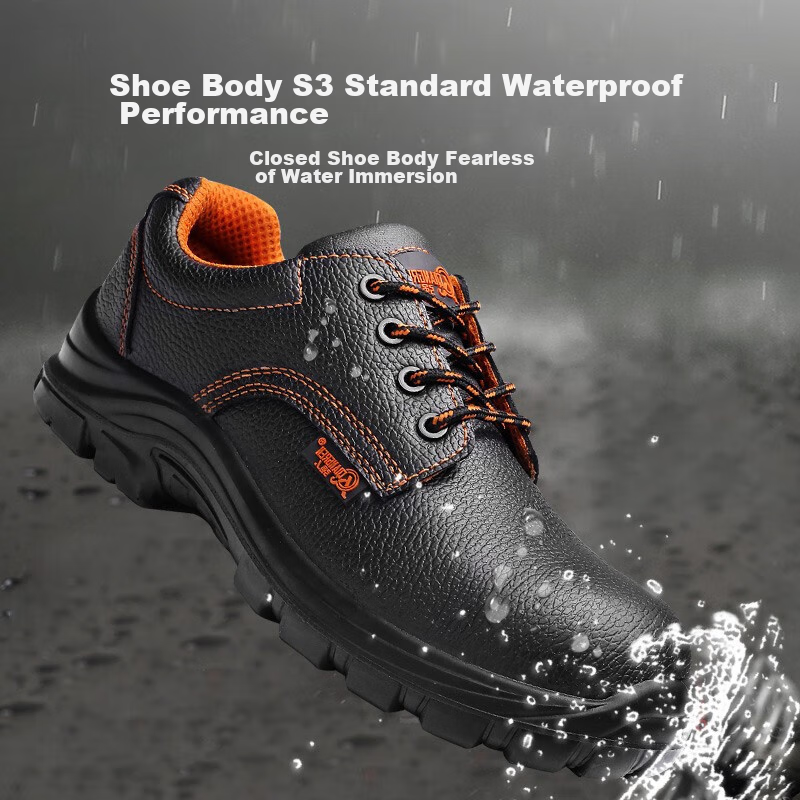 Qiangren Safety Shoes for Men, Anti-Smashing, Puncture-Resistant, Anti-Static, L...