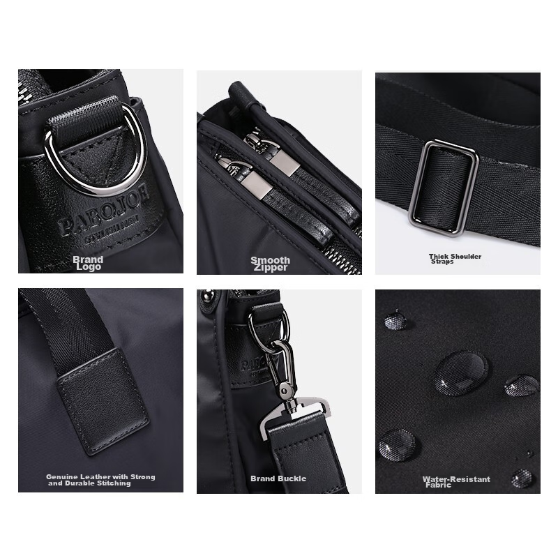 Paibaojue Handbag for Men, Business Briefcase, Large Capacity 15.6-Inch Laptop B...