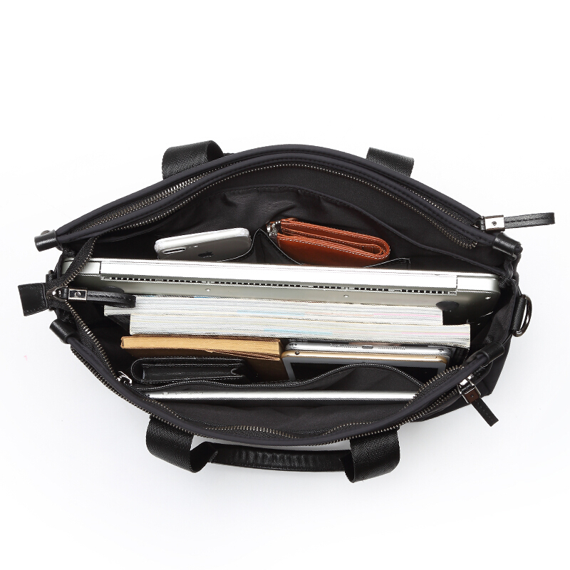 Paibaojue Handbag for Men, Business Briefcase, Large Capacity 15.6-Inch Laptop B...