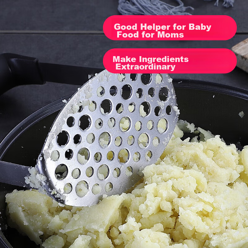 Meichun (Maxcook) 304 Stainless Steel Potato Masher, Baby Food Processor, Fruit...