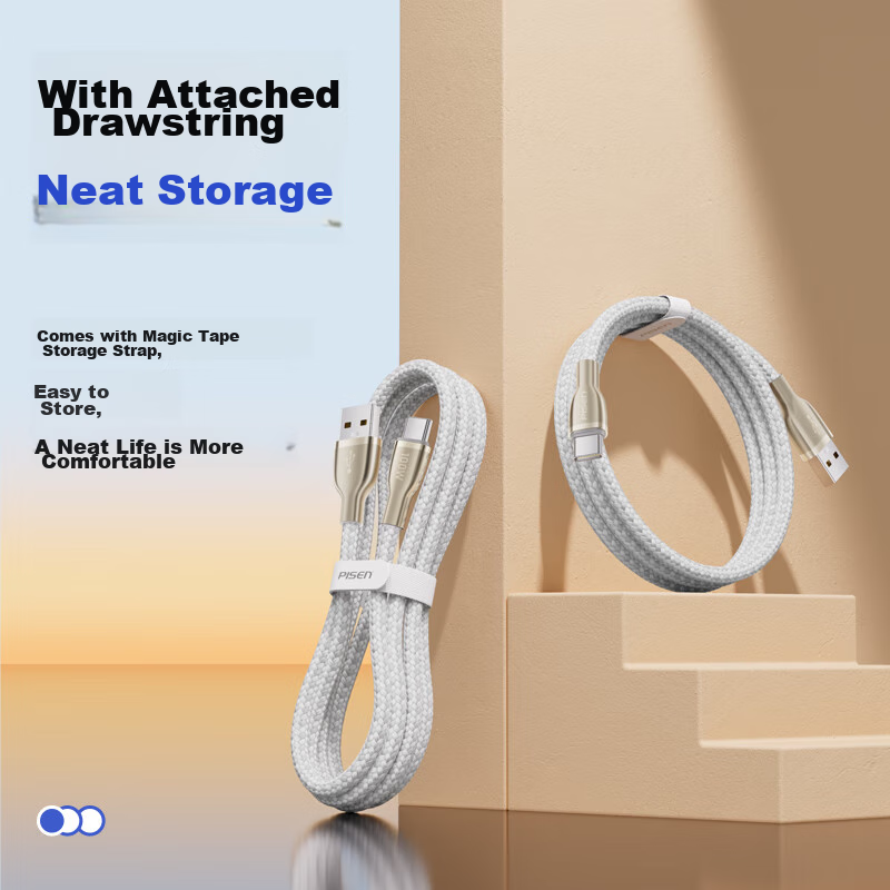 Pisen Apple 16/15 Charging Cable, Type-C Data Cable, 6A Fast Charging 100W/66W,...