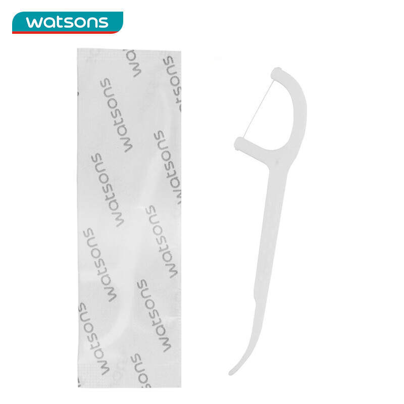 Watsons Fine Smooth Deep Cleaning Dental Floss Picks 50 Count (Individually Wrap...