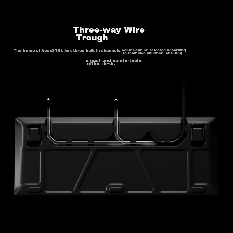 SteelSeries Apex 3 TKL Gaming Keyboard, Compact Wired Keyboard, 8-Zone RGB Backl...