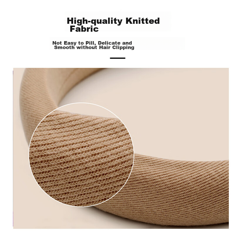 Meifuyu Wide-Edge High Crown Sponge Headband (Dark Coffee Color), Hair Clip, Fac...