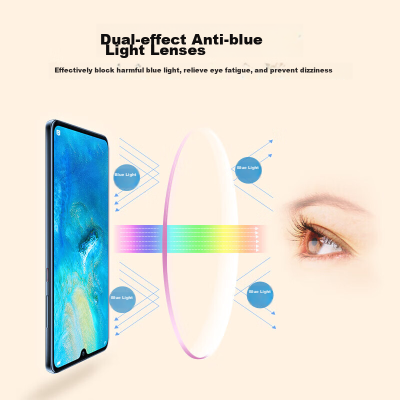 Mr. Pu Anti-Blue Light Reading Glasses for Men And Women, Foldable Presbyopic Gl...