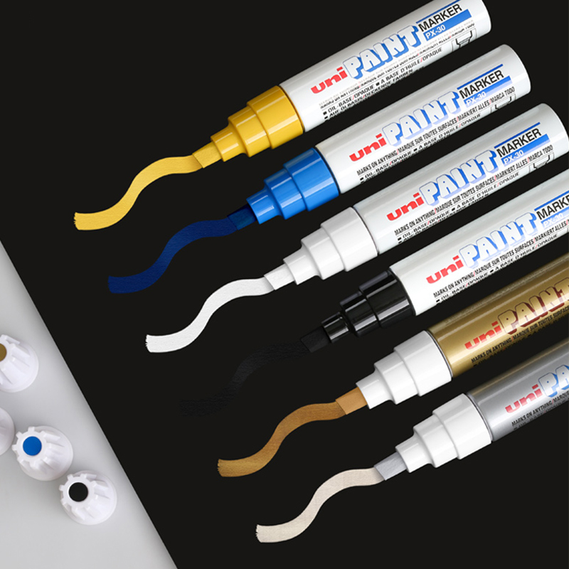 Mitsubishi (Uni) Paint Marker PX-30 Broad Tip Marker Non-fading Oil-based Pen (S...